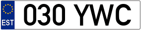 Trailer License Plate